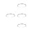 4pcs Alloy Bridal Crown Rhinestone Headband 11