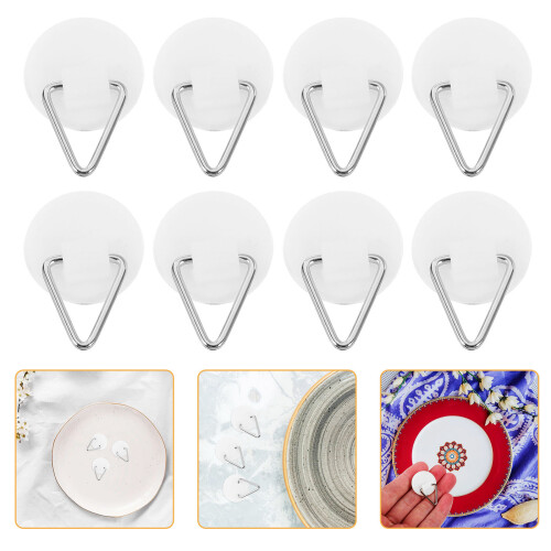 50pcs Self-Adhesive Wall Hooks for Photo Frames and Wall Art 2