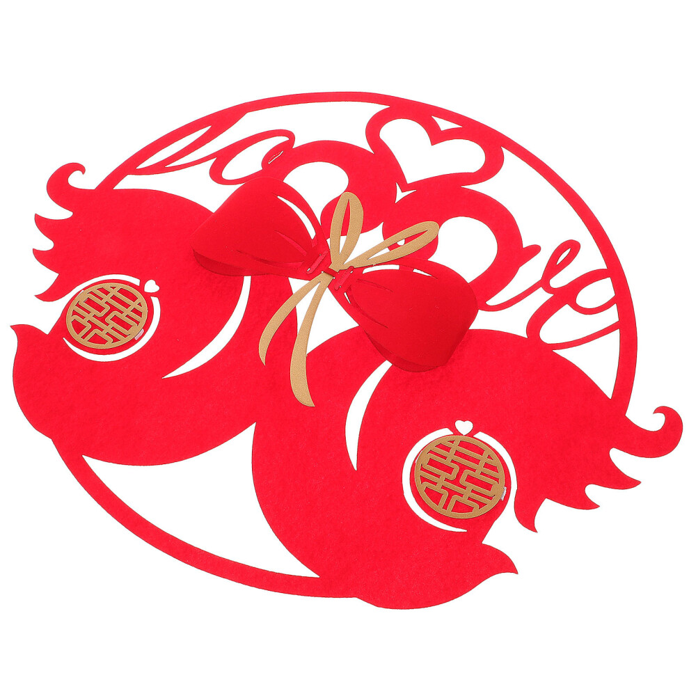 2pcs Chinese Wedding Decoration Wall Window Stickers Room Decor-image-OPC-PKCJZCK-NEW