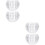 4 Pcs Crystal Glass Candlestick Wedding Decoration 8