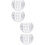 4 Pcs Crystal Glass Candlestick Wedding Decoration 9