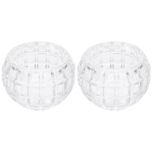 4 Pcs Crystal Glass Candlestick Wedding Decoration