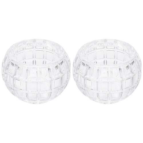 4 Pcs Crystal Glass Candlestick Wedding Decoration