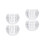 4 Pcs Crystal Glass Candlestick Wedding Decoration 6