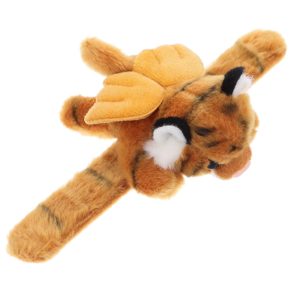 2pcs Plush Animal Slap Bracelet Tiger Snap Wrist Toy for Kids-image-OPC-PKCK5MP-NEW
