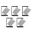 5pcs Rotating Floating Picture Frame Double Sided for Home 9