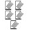 5pcs Rotating Floating Picture Frame Double Sided for Home 11