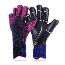 Football Goalkeeper Gloves for Teenagers and Adults, High Performance Purple Gloves with Strong Grip Palms, Size 6