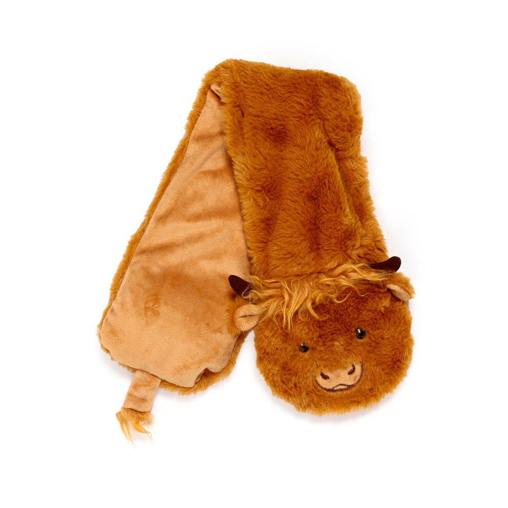 Puckator Highland Coo Microwavable Plush Neck Warmer
