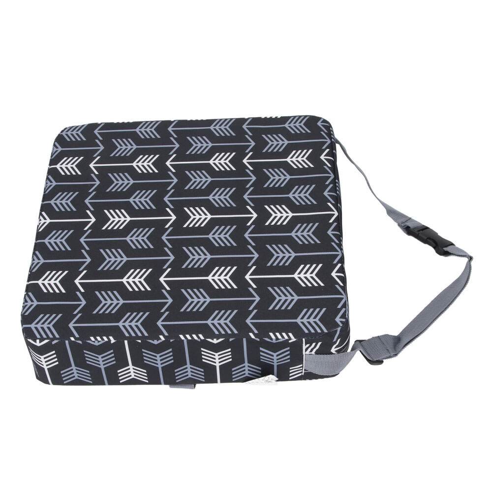 Child Seat Booster Cushion Waterproof Soft 32X32x8cm & Black/White
