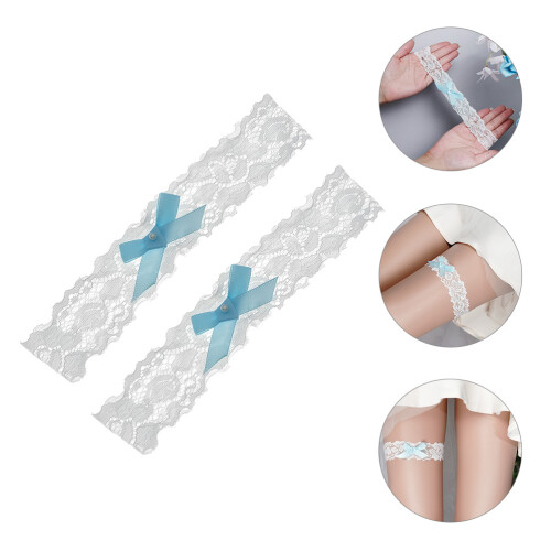 2pcs Bride Lace Garters Wedding Bridal Thigh Bands 2