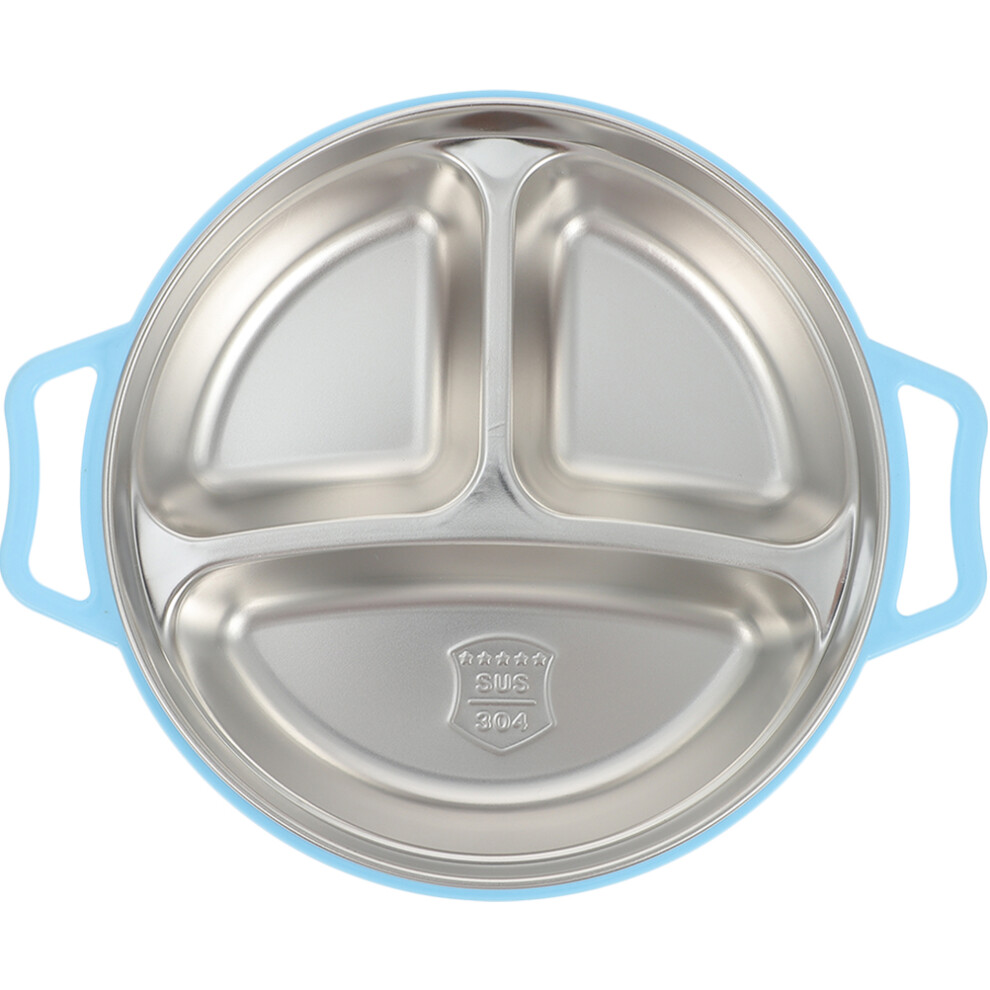 5Pcs Stainless Steel Divided Food Plate For Home And Kids Totority