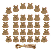 250 Sets Kraft Paper Tags Blank Gift Labels