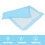 100 Pcs Disposable Dog Pee Pads Quick-Dry Puppy Training 6