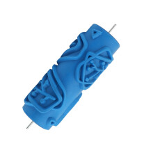Rullo per verniciatura a motivo testa in gomma morbida Blu 105Y