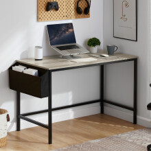 (Grey) Brooklyn Large Computer Desk - Home Office Study