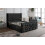 (King, Black) Rio Chesterfield Bedframe with Optional Ottoman Storage 1