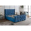 (King, Blue) Rio Chesterfield Bedframe with Optional Ottoman Storage 1