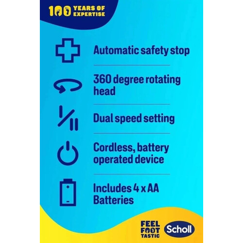 Scholl Scholl ExpertCare 2in1 Dual Speed Foot File + 2 Rollers 1