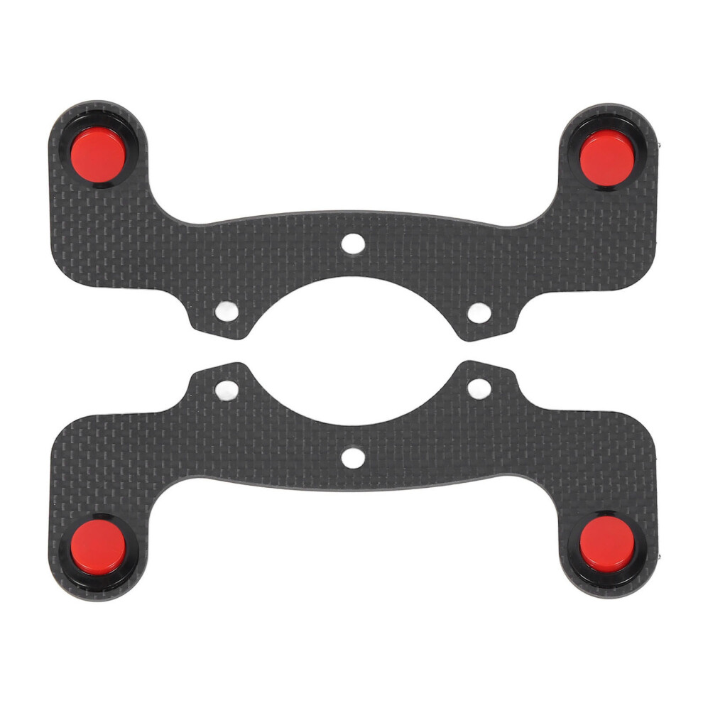 2Pcs Steering Wheel Horn Button Carbon Fiber Red 8320539929392