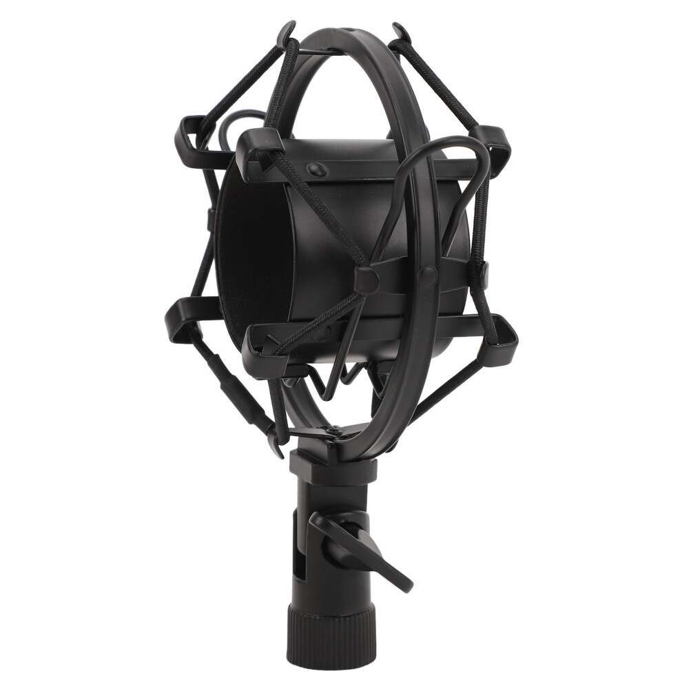 Abs Microphone Shock Mount 45Â50Mm With 5/8 To 3/8 Nut Black 7651346858454