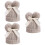 3pcs Kids Knitting Hat with Pompons and Bowknot 7