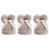 3pcs Kids Knitting Hat with Pompons and Bowknot 4