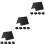 30 Pcs Mini Chalkboard Signs Acrylic Reusable Message Boards 5