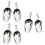 6 Pcs Stainless Pet Feeding Scoop Multifunction 8