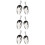 6 Pcs Stainless Pet Feeding Scoop Multifunction 9