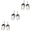 6 Pcs Stainless Pet Feeding Scoop Multifunction 6