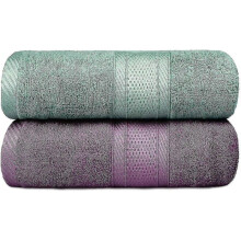 Hand Towels Bath Towel, Set Of 2 Bamboo Bath Sheets, 70 X 140 Cm Lar