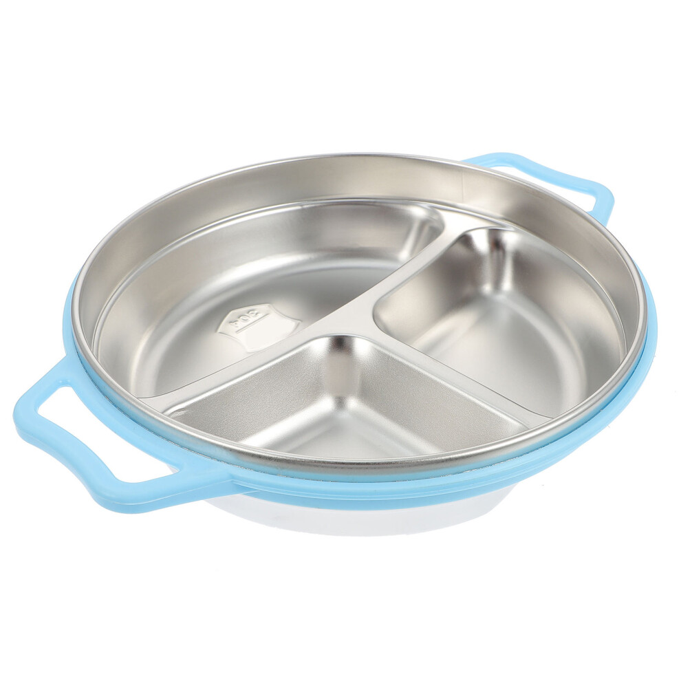 Aboofan 2 Pcs Stainless Steel Kids Dinner Plate Storage