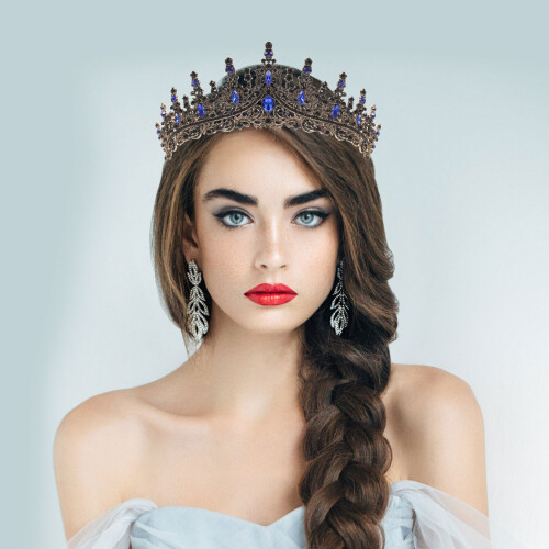 Rhinestone Tiara Vrouwen Bruiloft Balavond Feestmaal 1