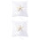 2pcs White Sea Star Ring Cushion Ocean Theme Wedding Pillow 5