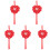 5pcs Heart Shaped Wedding Ring Pillows Box Holder 2