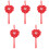5pcs Heart Shaped Wedding Ring Pillows Box Holder 3