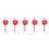 5pcs Heart Shaped Wedding Ring Pillows Box Holder 9