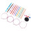 12Pcs Interchangeable Aluminum Circular Knitting Needle Set, 3mm-10mm 12