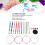 12Pcs Interchangeable Aluminum Circular Knitting Needle Set, 3mm-10mm 6