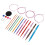 12Pcs Interchangeable Aluminum Circular Knitting Needle Set, 3mm-10mm 10