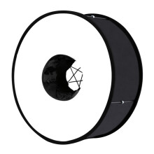 Faltbarer 450mm Rund-Schirm für Schnellblitz Fotografie Blitzlicht Diffusor