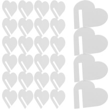 30Pièces Décorations Verres Coeur Transparent Réutilisable