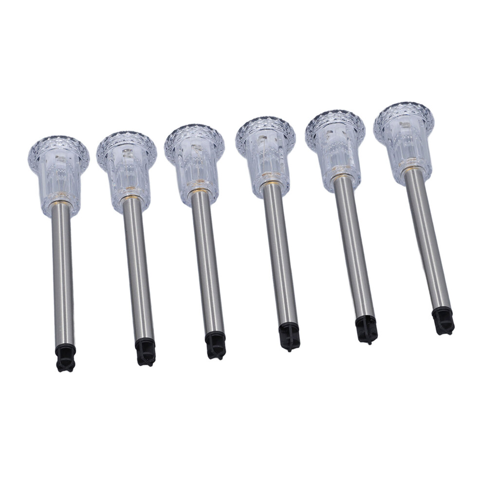 Light Colorful Solar Stake S For Patio Lawn Yard, Abs, 6 Pack