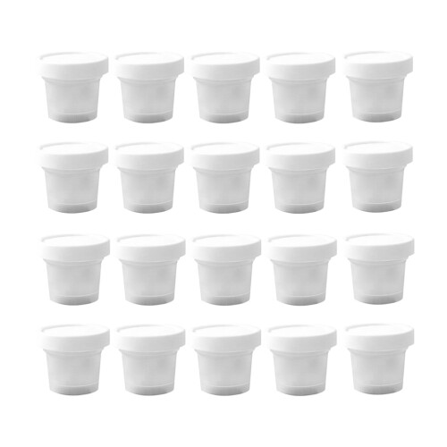 20pcs 100ml Dessert Cups with Lids for Ice Cream Pudding Snacks