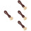 4 Sets Reusable Wax Seal Stamp with Wood Handle 8