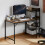 Vida Designs (Dark Brown) Brooklyn 3 Shelf Computer Desk Home Study Office 1