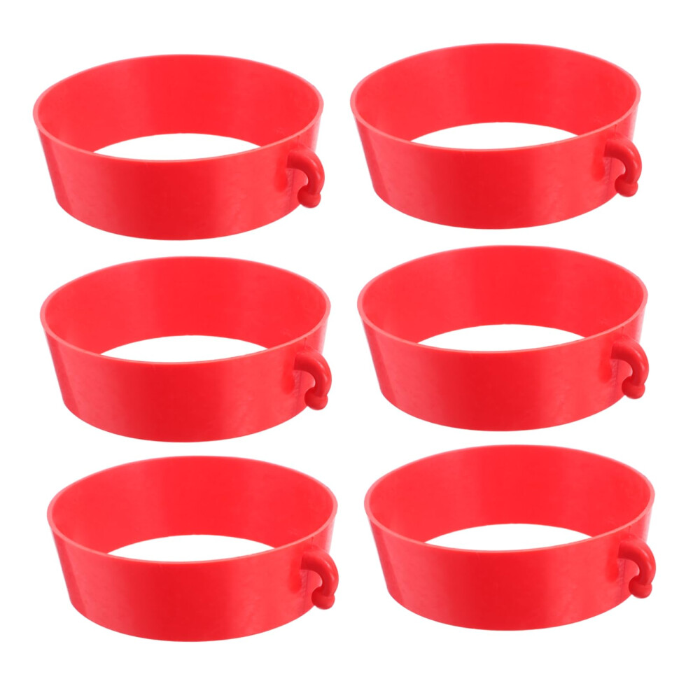 6Pcs Traffic Cone Connectors Kit For Easy Attachment, Durable Safety Cone Connectors For Parking Barriers And Construction Sites 6038364170675