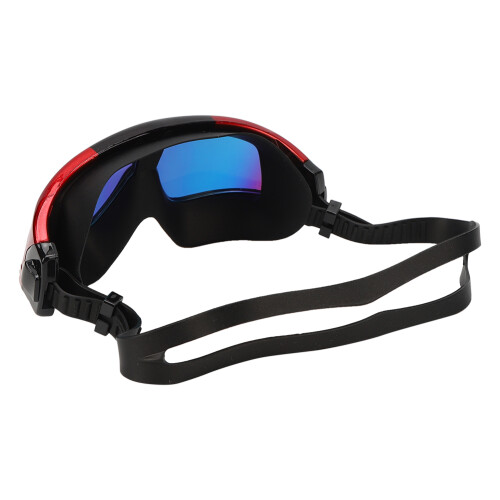 Bequeme Antireflex-Tauchbrille Rot Schwarz PC-Glas 2