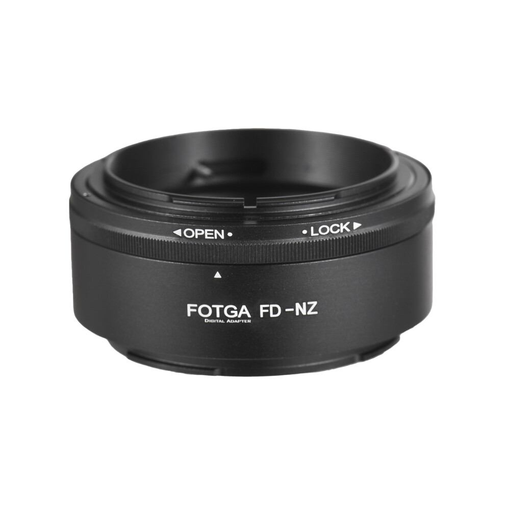 High Precision Aluminum Lens Adapter For Canon Fd To Nikon Z Cameras, Black 8761346874336